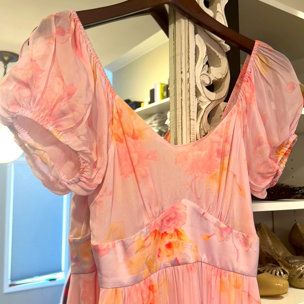 Love Shack Fancy Dress Size 0 LoveShackFancy Authentic Pink Angie Cold Shoulder